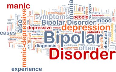 Bipolar disorder background concept clipart