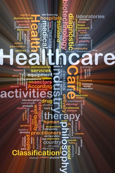 Healthcare background concept glowing — Stock Photo, Image