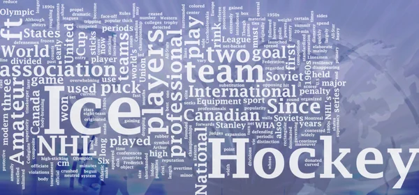 stock image Ice hockey word cloud