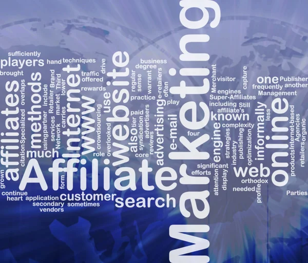 Affiliate marketing word cloud — Stock Photo, Image