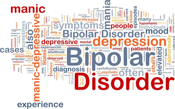 Bipolar disorder background concept — Stock Photo, Image