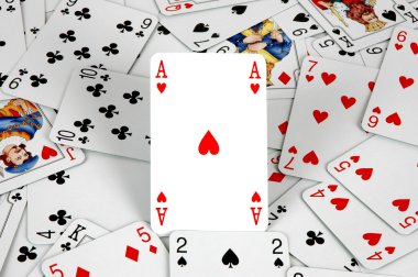 Ace and cards clipart