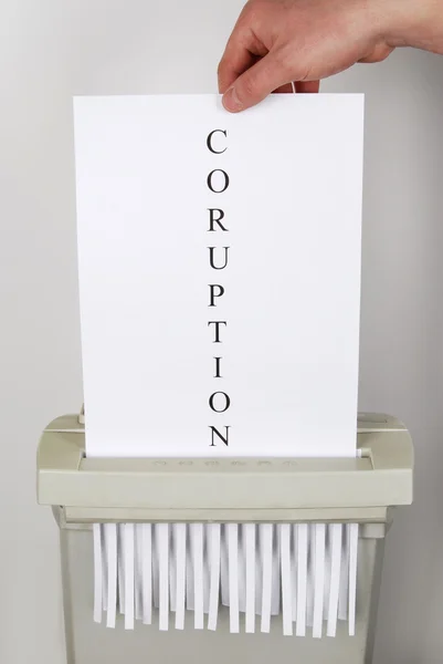 End of the corruption — Stock Photo, Image