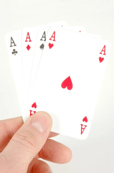 Aces in hand — Stock Photo, Image