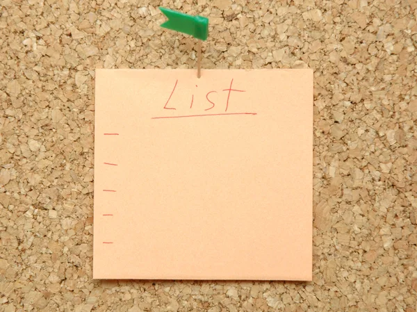 List -reminder — Stock Photo, Image
