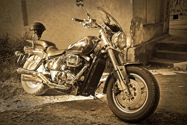 Vintage motorcykel — Stockfoto