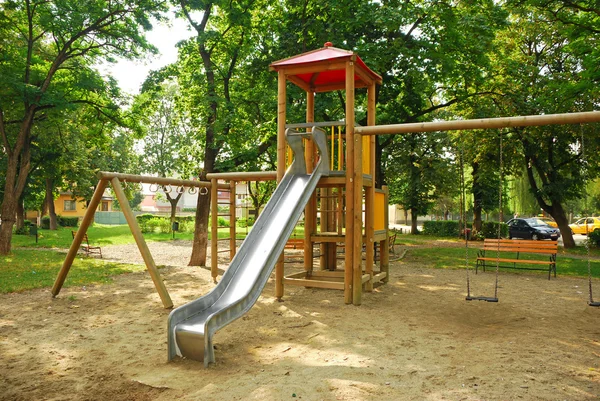 City playground in the park — Stock Photo, Image