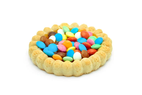 Печенье с шоколадными конфетами и желе — стоковое фото