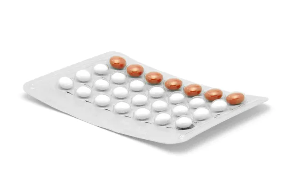 Противозачаточные таблетки — стоковое фото