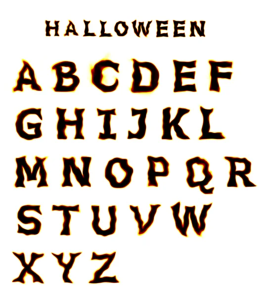 Halloween font — Stock Photo, Image