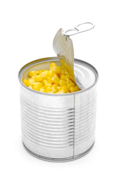 Milho em lata — Fotografia de Stock