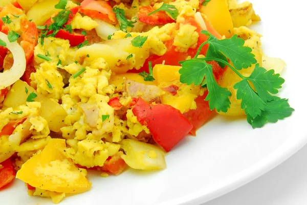 Vegetable and egg mix — Stock Photo, Image