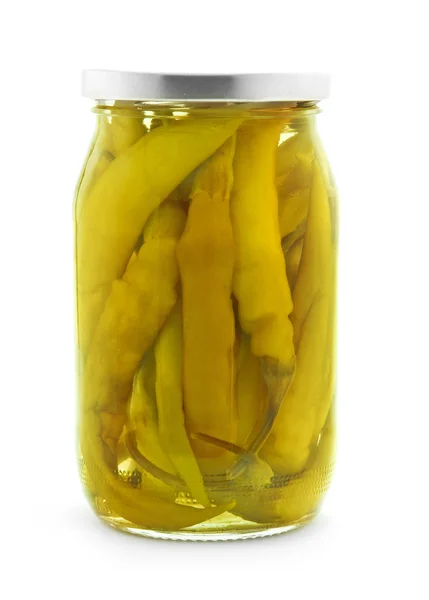 Jar peppers — Stock Photo, Image