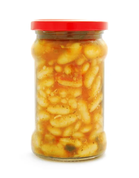 豆 jar — 图库照片