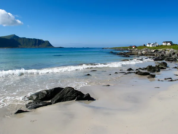 Норвежский пляж — стоковое фото