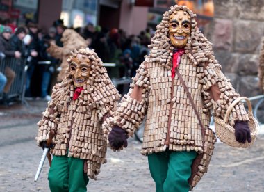 Freiburg, Almanya tarihi karnaval maskesi törende