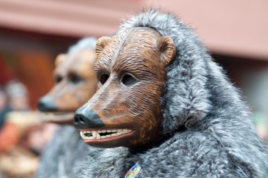 Freiburg, Almanya tarihi karnaval maskesi törende