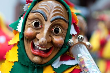 Freiburg, Almanya tarihi karnaval maskesi törende