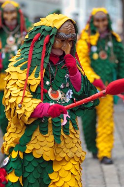 Freiburg, Almanya tarihi karnaval maskesi törende