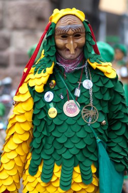 Freiburg, Almanya tarihi karnaval maskesi törende