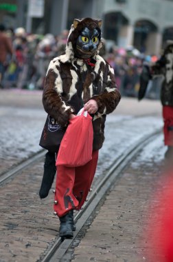 Freiburg, Almanya tarihi karnaval maskesi törende