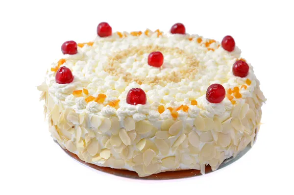 De cake van de kindverjaardag geïsoleerd — Stockfoto