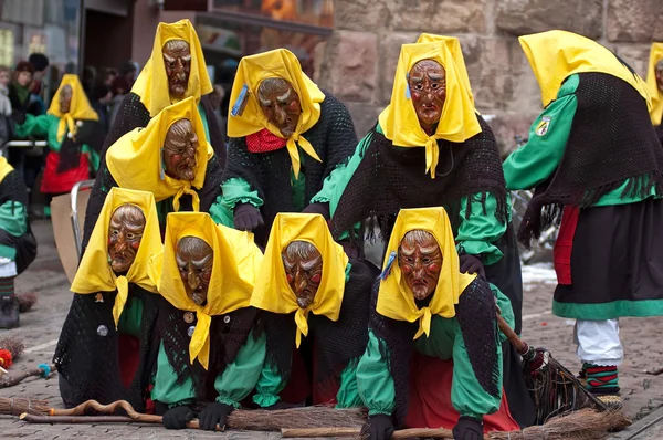 stock image Mask parade at the historical carnival in Freiburg, Germany