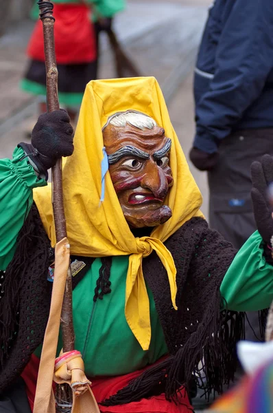 Desfile de máscaras no carnaval histórico de Freiburg, Alemanha — Fotografia de Stock