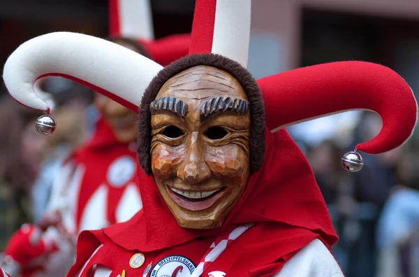 Freiburg, Almanya tarihi karnaval maskesi törende — Stok fotoğraf