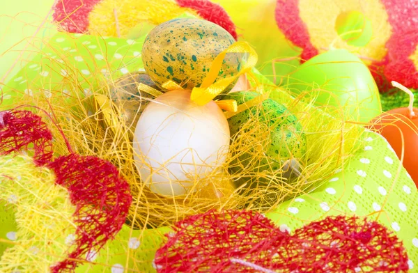 Színes dekoráció, húsvéti tojás — Stock Fotó