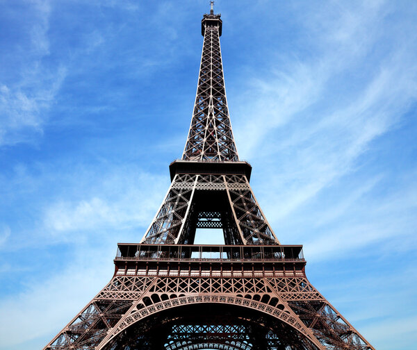 Close-up of the eiffel tower, paris, france
