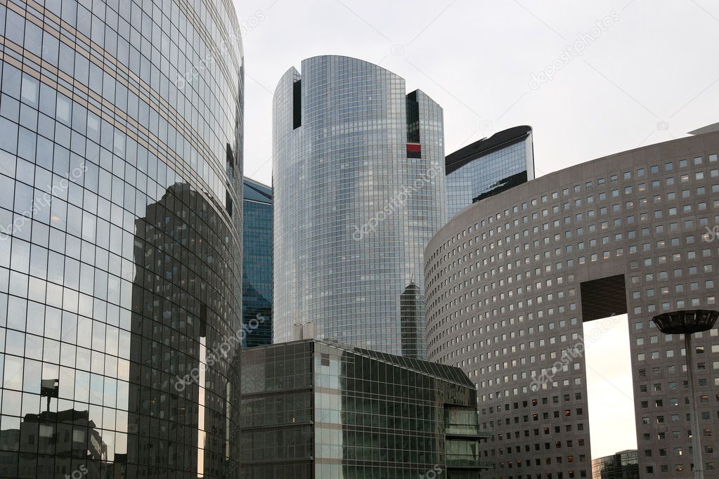 Modern Office Buildings,La Defense, Paris, France