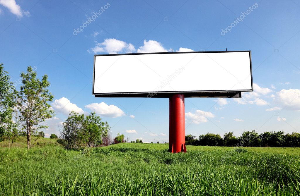 Empty billboard for your ad