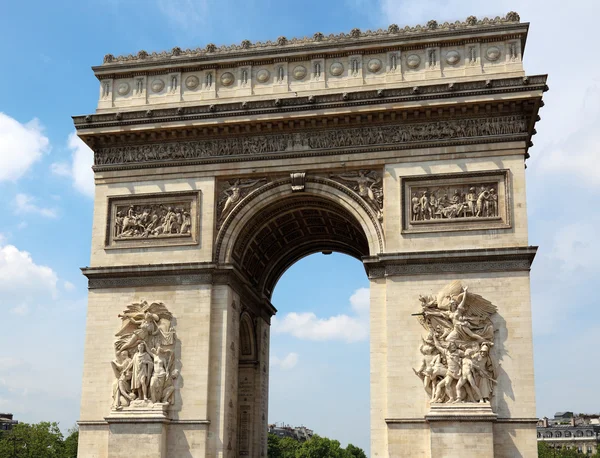 Arc de Triomphe in Paris, France. — Stock Photo, Image