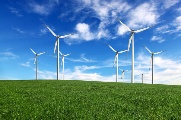 Wind-turbines farm