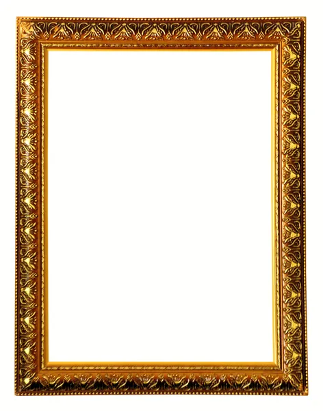 Gouden kleur houten fotolijstjes Stockafbeelding