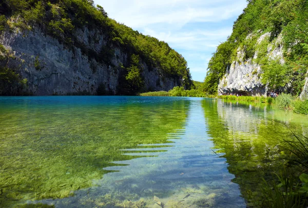 Dech beroucí Plitvická jezera, Chorvatsko — Stock fotografie