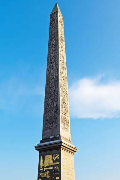 Obelisco Egípcio na Place de la Concorde, Paris, França — Fotografia de Stock
