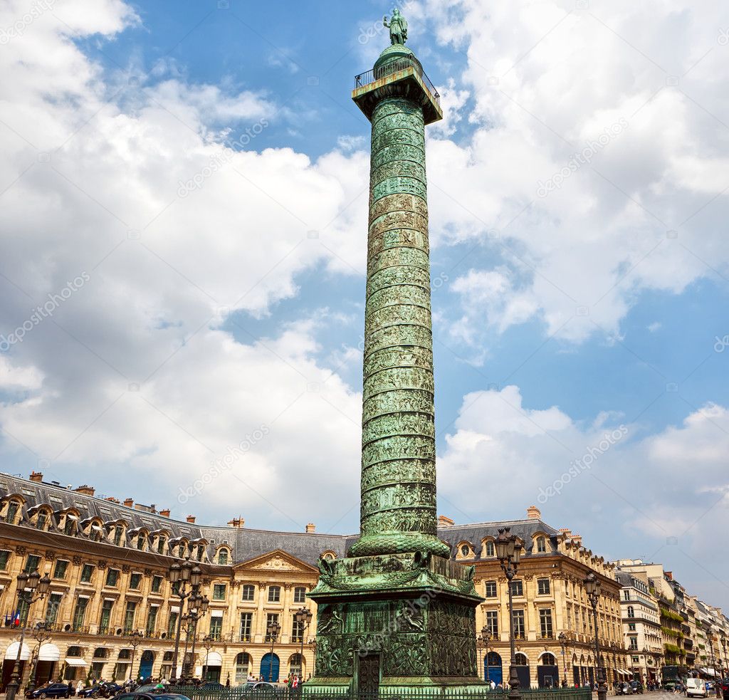 Column in Place Vendome, Paris