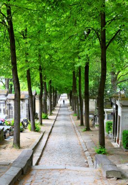 Bahar mezarlık sokak