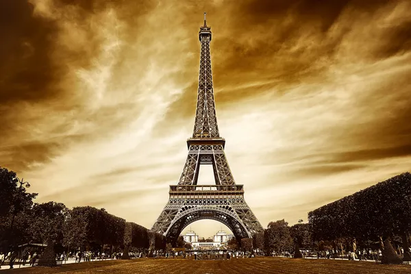 Eiffel torony Párizsban Stock Kép