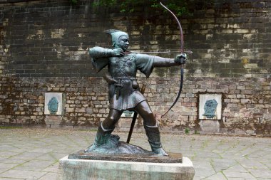 Statue of Robin Hood clipart