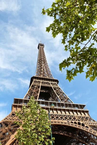 Eiffelturm in natürlicher Umgebung — Stockfoto