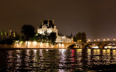 Seine River at Night clipart