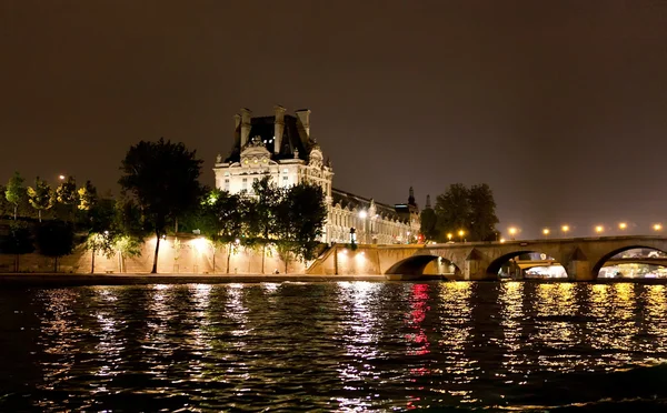 Seine River at Night — Stock Photo, Image