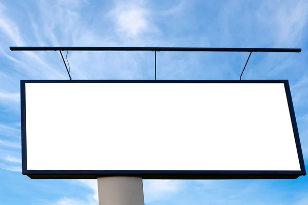 Billboard in de hemel — Stockfoto