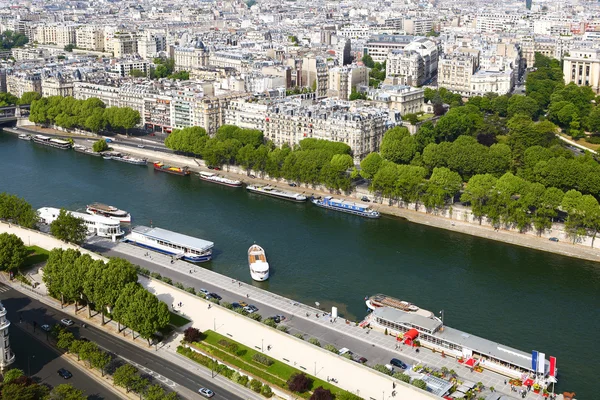 Παρίσι, πανοραμική θέα από τον πύργο του Άιφελ — Φωτογραφία Αρχείου