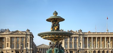 Fountain at Place de la concorde, Paris clipart