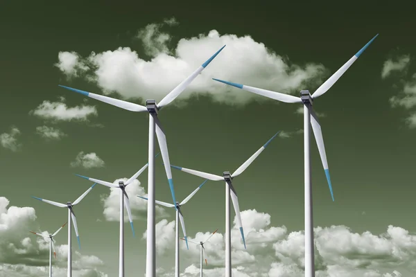 Energia eolica Turbina — Foto Stock