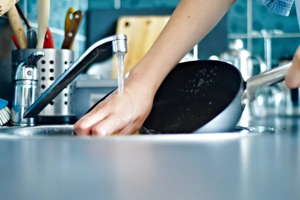 Mytí nádobí — Stock fotografie